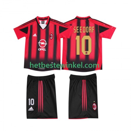 AC Milan SEEDORF 10 2004 Voetbalshirts Retro Kind Thuis 2005